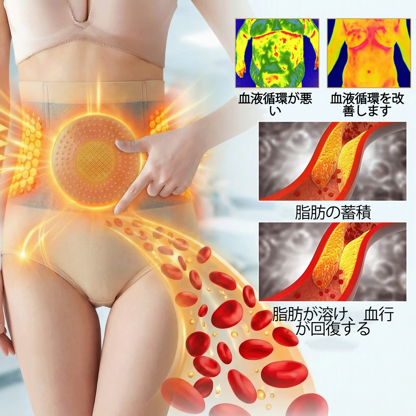 PEARLMOON®4in1 サーモジェニックシェイピングショーツ（モリンガ＆ベルベリン配合） – 体型補整・代謝サポート・デイリー着用向けコンプレッションショーツ（30分ルーティン）